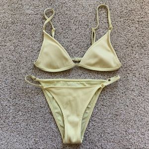 pacsun ring triangle bikini set